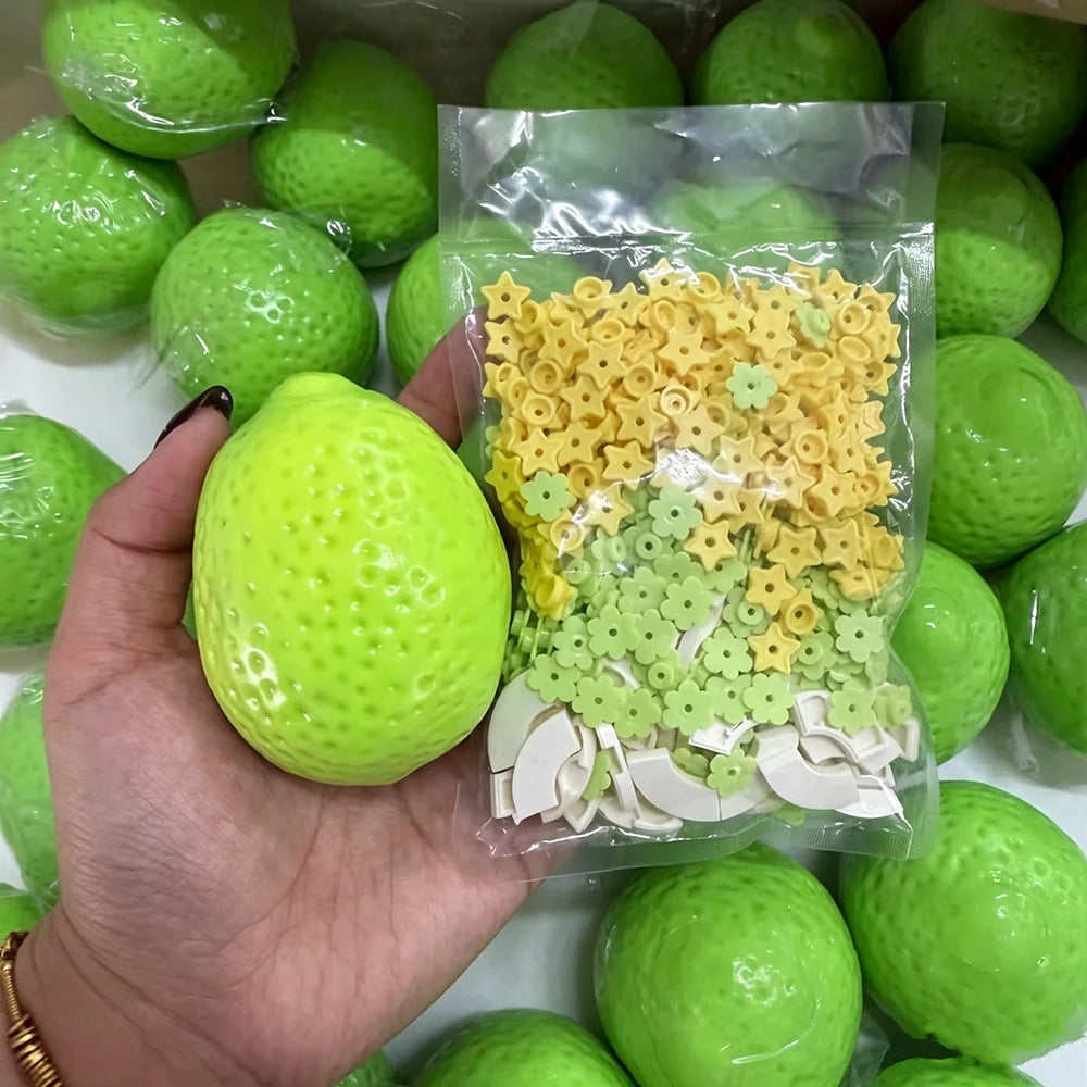 Crispy Lemon Stress Ball Squeeze Toy Color-Changing ASMR Fidget Toy